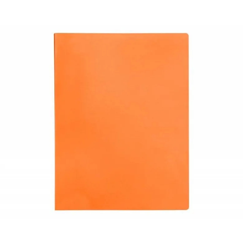Carpeta escaparate Liderpapel DIN A4 poliporpileno con 40 fundas color naranja