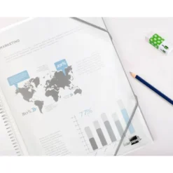 Carpeta escaparate Liderpapel DIN A4 60 fundas polipropileno color transparente