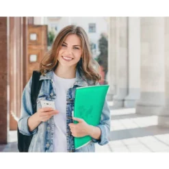 Carpeta escaparate Liderpapel DIN A4 poliporpileno con 30 fundas color verde