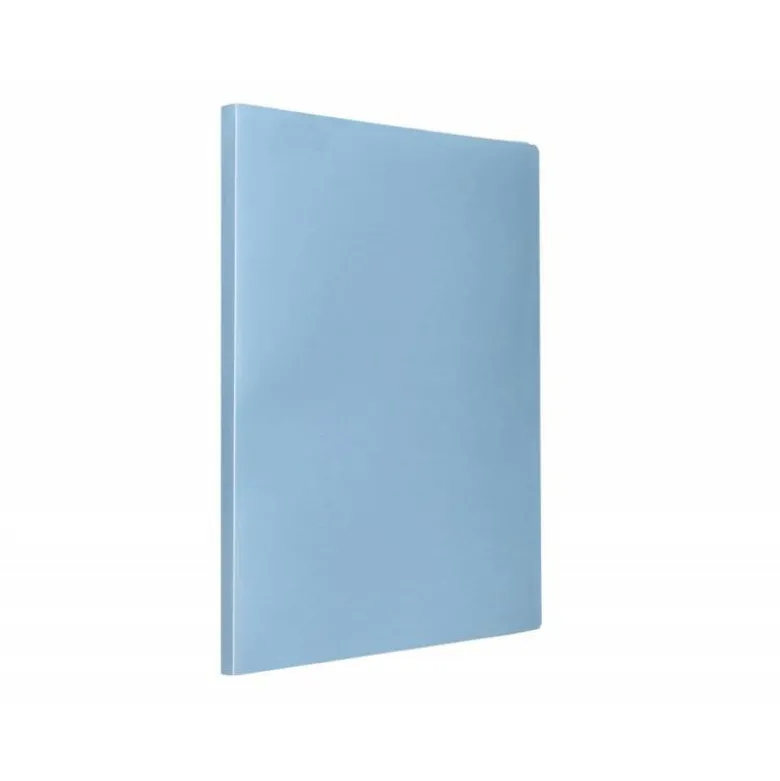 Carpeta escaparate Liderpapel DIN A4 poliporpileno con 40 fundas color azul