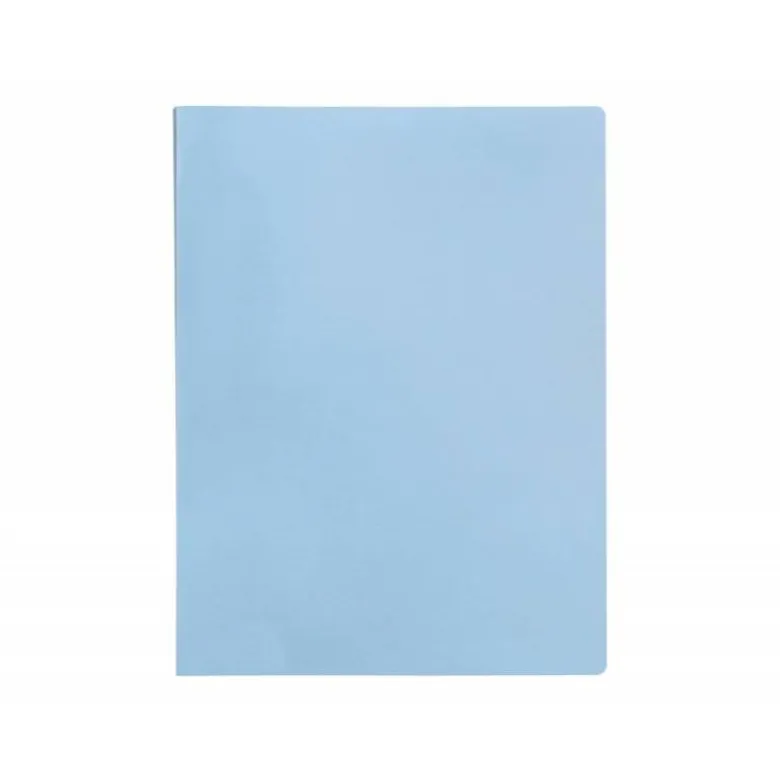 Carpeta escaparate Liderpapel DIN A4 poliporpileno con 40 fundas color azul
