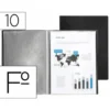 Carpeta escaparate Liderpapel folio con 10 fundas fijas