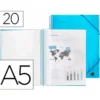 Carpeta escaparate Liderpapel espiral color azul DIN-A5