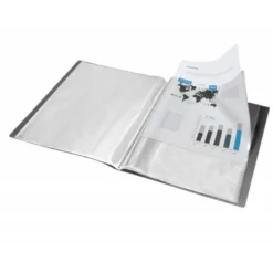 Carpeta escaparate Liderpapel folio con 40 fundas fijas