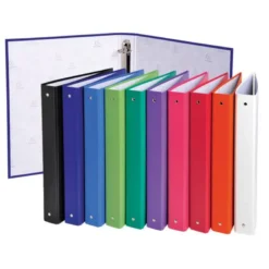 Carpeta Exacompta 2 anillas 30 mm redondas A4 carton forrado de colores surtidos