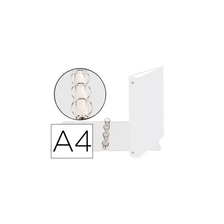 Carpeta Exacompta carton blanca 4 anillas