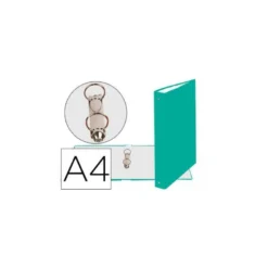 Carpeta Exacompta carton forrado verde 2 anillas