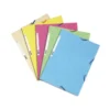 Carpeta goma Exacompta din A4 3 solapas cartulina colores pasteles surtidos