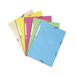 Carpeta goma Exacompta din A4 3 solapas cartulina colores pasteles surtidos
