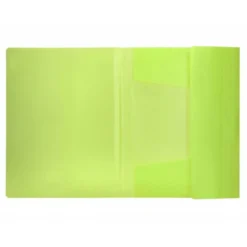Carpeta gomas con solapa Liderpapel DIN A4 polipropileno 400 micras 100 hojas color amarillo