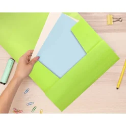 Carpeta gomas con solapa Liderpapel DIN A4 polipropileno 400 micras 100 hojas color amarillo