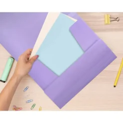 Carpeta gomas con solapa Liderpapel DIN A4 polipropileno 400 micras 100 hojas color violeta