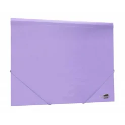 Carpeta gomas con solapa Liderpapel DIN A4 polipropileno 400 micras 100 hojas color violeta
