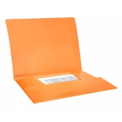 Carpeta gomas con solapa Liderpapel DIN A4 polipropileno 400 micras 100 hojas color naranja fluor