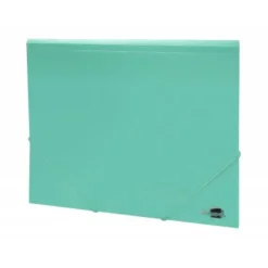 Carpeta gomas con solapa Liderpapel DIN A4 polipropileno 400 micras 100 hojas color verde