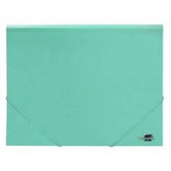 Carpeta gomas con solapa Liderpapel DIN A4 polipropileno 400 micras 100 hojas color verde