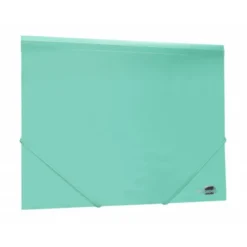Carpeta gomas con solapa Liderpapel DIN A4 polipropileno 400 micras 100 hojas color verde