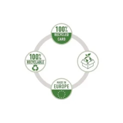 CARPETA LEITZ RECYCLE GOMAS DIN A4 CARTON RECICLABE 100% NEGRO