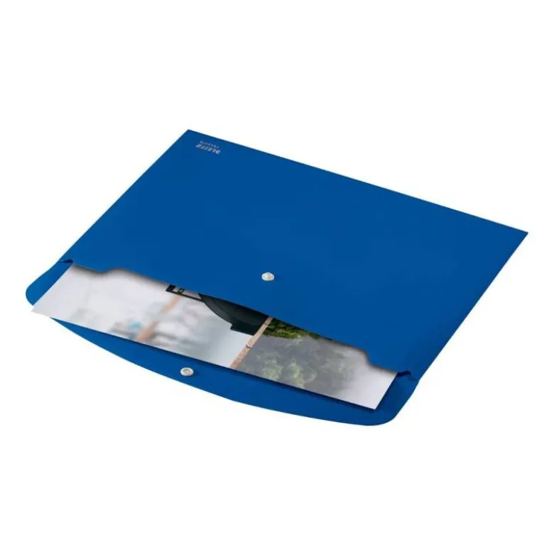 CARPETA LEITZ RECYCLE PORTADOCUMENTOS BROCHE DIN A4 POLIPROPILENO AZUL