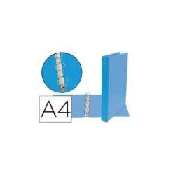Carpeta Liderpapel 4 anillas 25mm A4 Color Azul