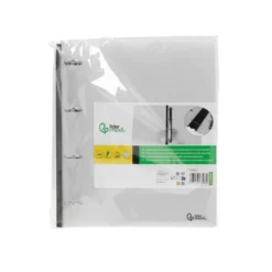 CARPETA LIDERPAPEL 4 ANILLAS REDONDAS 25 MM POLIPROPILENO DIN A4 ULTRA COMPACTA CON LOMO EXTENSIBLE 4 CM TRANSLUCIDA
