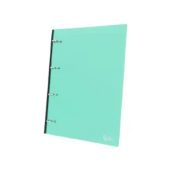 CARPETA LIDERPAPEL 4 ANILLAS REDONDAS 25 MM POLIPROPILENO DIN A4 ULTRA COMPACTA CON LOMO EXTENSIBLE 4 CM VERDE