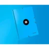 Carpeta Liderpapel Antartik Folio con Solapas Cartón forrado color Azul