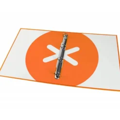 CARPETA LIDERPAPEL ANTARTIK DIN A4 FORRADA 4 ANILLAS 25 MM AMARILLO