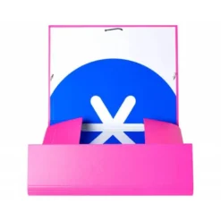 Carpeta Liderpapel Antartik Din A4 con Solapas Cartón forrado color Rosa