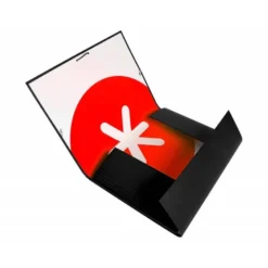 Carpeta Liderpapel Antartik Folio con Solapas Cartón forrado color Negro