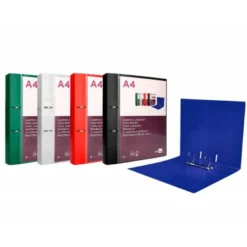 CARPETA LIDERPAPEL CANGURO 2 ANILLAS 40 MM MIXTAS POLIPROPILENO DIN A4 AZUL