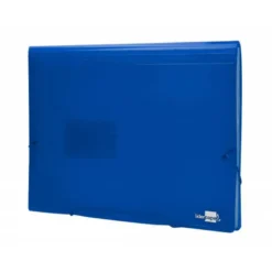 Carpeta liderpapel clasificador fuelle 32112 polipropileno Din A4 azul transparente 13 departamentos