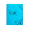 Carpeta Liderpapel con 60 fundas espiral escaparate azul