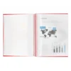 Carpeta Liderpapel con 80 fundas espiral escaparate roja