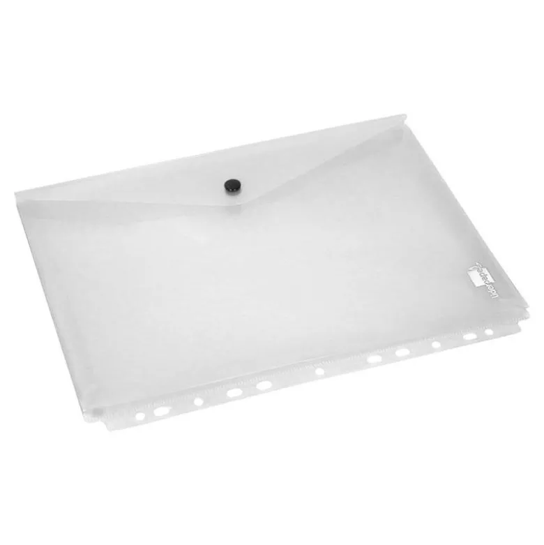 Carpeta liderpapel dossier broche 36664 polipropileno din a4 pack de 5 incolora transparente multitaladro