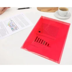CARPETA LIDERPAPEL DOSSIER BROCHE TRANSPARENTE DIN A4 PAQUETE DE 12 UNIDADES COLORES SURTIDOS