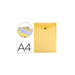 Carpeta Liderpapel dossier broche polipropileno din A4 amarillo