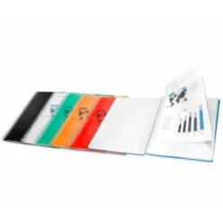 Carpeta Liderpapel escaparate con 20 fundas verde