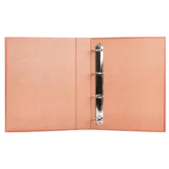 Carpeta Liderpapel folio 4 anillas lomo 55 mm carton cuero