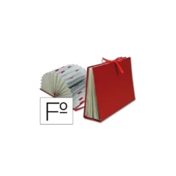 Carpeta Liderpapel fuelle a-z carton forrado folio burdeos
