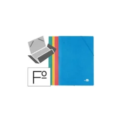 Carpeta Liderpapel gomas de colores surtidos