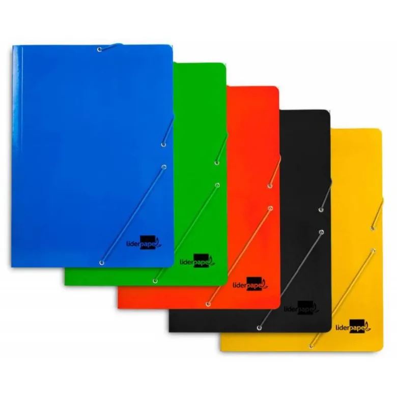 Carpeta Liderpapel Gomas de Cartón Plastificado