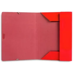 CARPETA LIDERPAPEL GOMAS DIN A3 3 SOLAPAS CARTON PLASTIFICADO 800 GR COLORES SURTIDOS