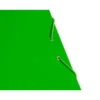 CARPETA LIDERPAPEL GOMAS FOLIO 3 SOLAPAS CARTON PLASTIFICADO COLOR VERDE