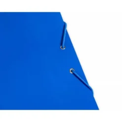 CARPETA LIDERPAPEL GOMAS FOLIO 3 SOLAPAS CARTON PLASTIFICADO COLOR AZUL