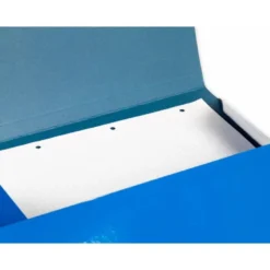 CARPETA LIDERPAPEL GOMAS FOLIO 3 SOLAPAS CARTON PLASTIFICADO COLOR AZUL
