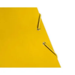 CARPETA LIDERPAPEL GOMAS FOLIO 3 SOLAPAS CARTON PLASTIFICADO COLOR AMARILLO