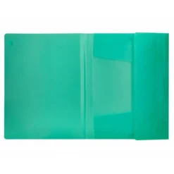 Carpeta liderpapel gomas solapas 34963 polipropileno din a4 verde translucido