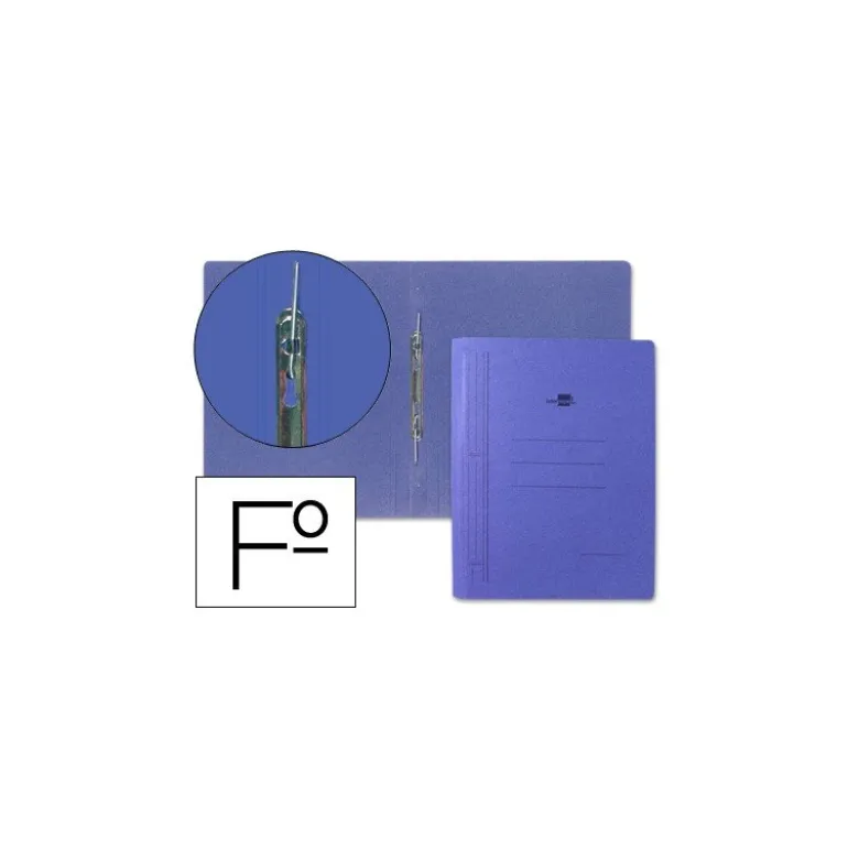 Carpeta Liderpapel gusanillo carton azul folio