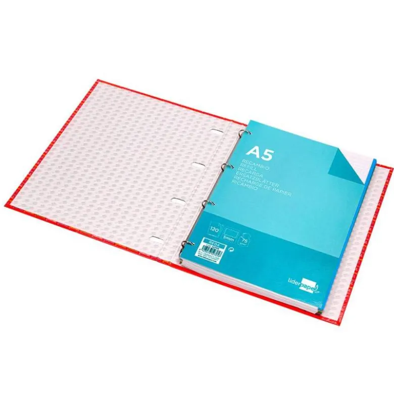 Carpeta Liderpapel Multilíder 4 anillas tamaño Din A-5